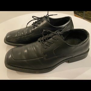 Borelli Men's Black Square Toe Dress Shoes Size 8